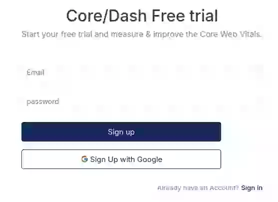 coredash sign up