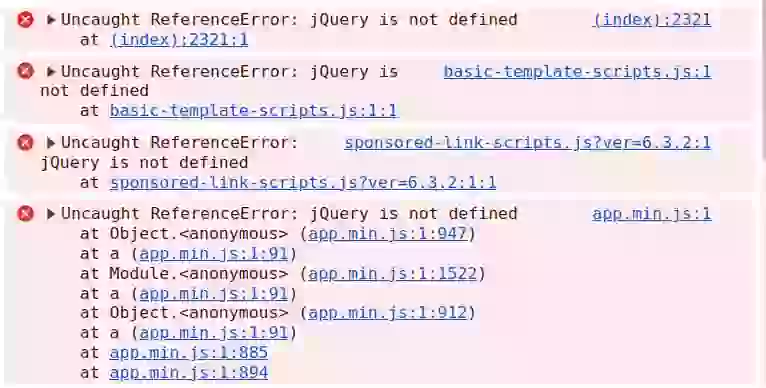 reference error jquery not defined if deferred