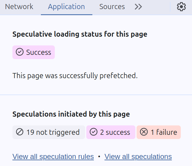 speculative loads inspector devtools