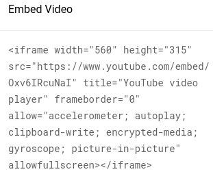 slow youtube embed code